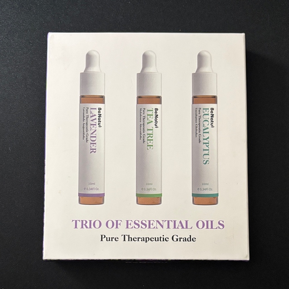 Trio of Essential Oils - Lavender, Tea Tree, Eucalyptus